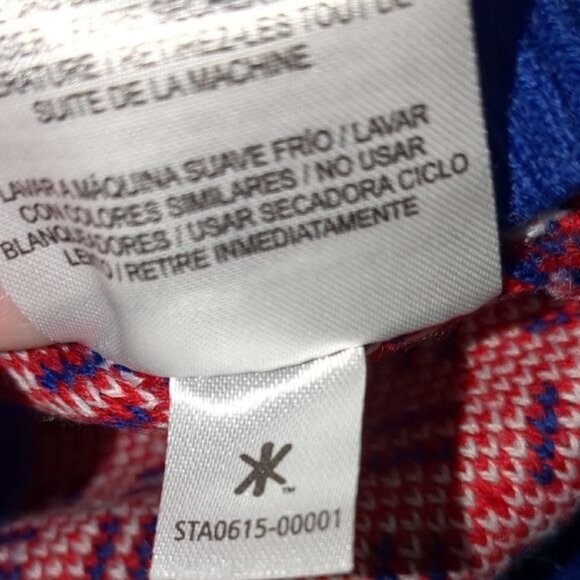 NY Giants NFL Blue & Red Ugly Christmas Sweater L - Picture 4 of 8